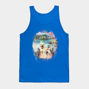 Dog - Golden Labrador Retriever Tank Top